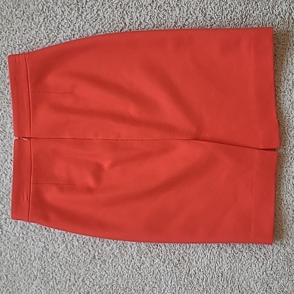 J.Crew Bright Orange Wool Blend Pencil Skirt Women’s 00 FA12 - Picture 9 of 14